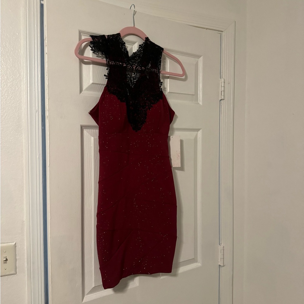 Sparkly red dress